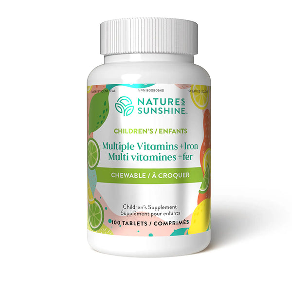 Children's Mutliple Vitamins plus Iron (100 chewable tablets)