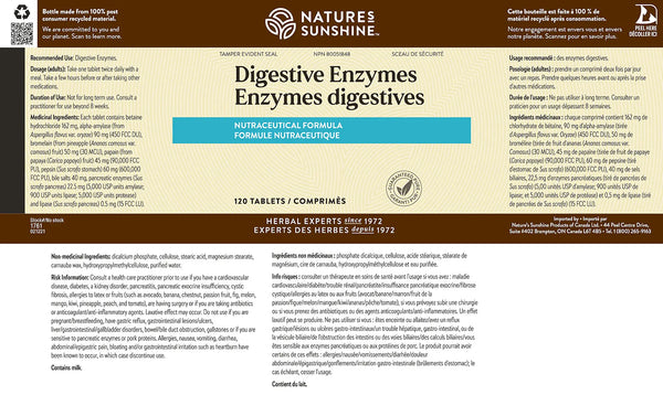 Digestive Enzymes (120 tabs)
