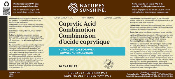 Caprylic Acid Combination (90 caps)