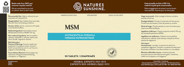 MSM (90 tablets)