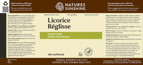 Licorice (100 capsules)