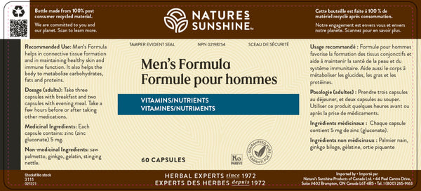 Men's Formula (60 capsules)