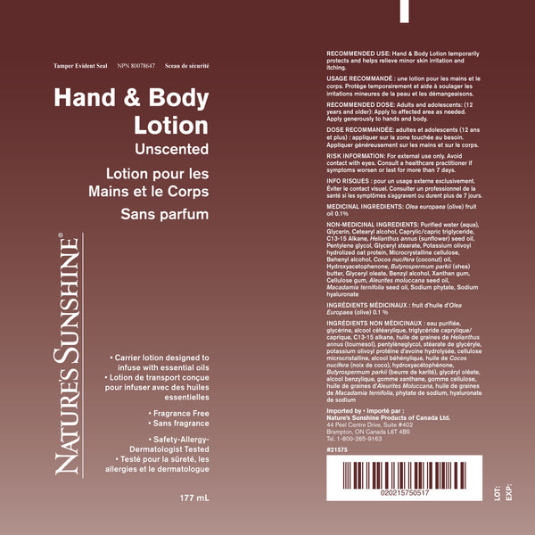 Hand & Body Lotion (177 ml)