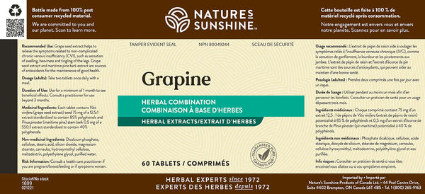 Grapine - High Potency (60 tablets)