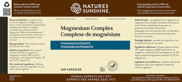 Magnesium Complex (100 capsules)
