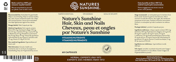 Hair, Skin and Nails (60 caps)