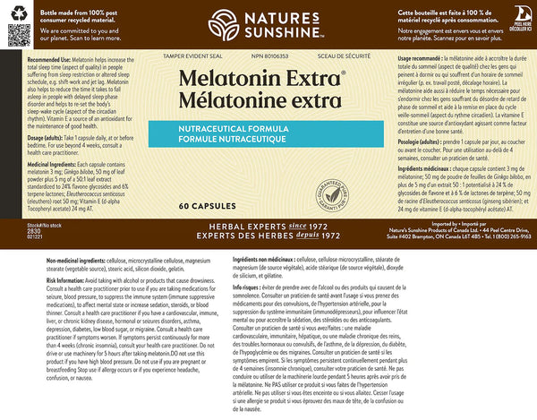 Melatonin Extra (60 capsules)