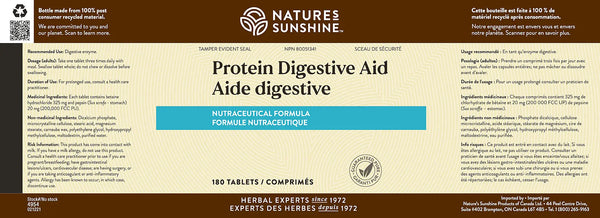 Protein Digestive Aid (180 tablets)