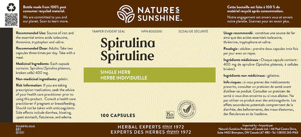 Spirulina (100 capsules)