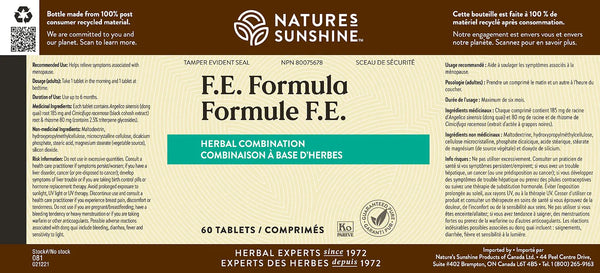 F.E. Formula (60 tablets)