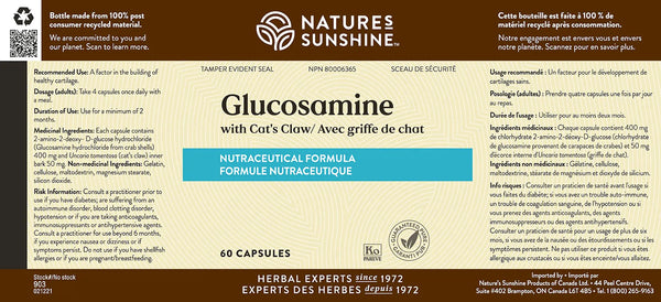 Glucosamine Hydrochloride (60 capsules)