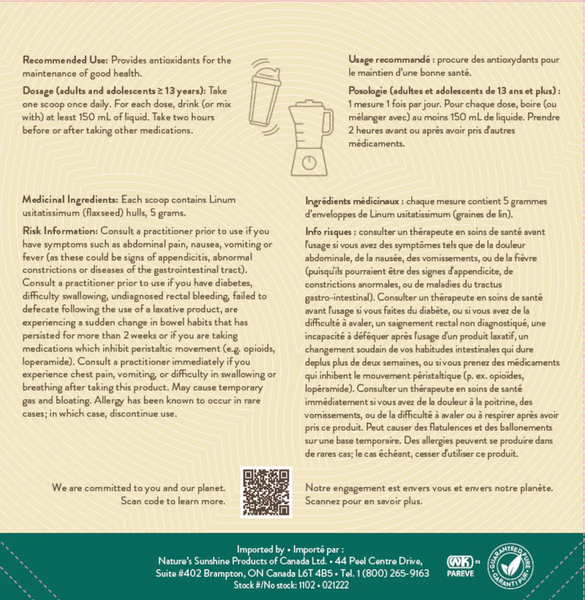 Flax Hulls Lignans (200 g)