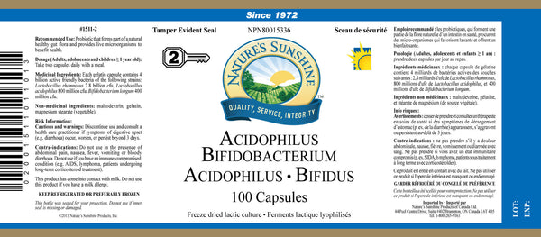 Acidophilus Bifidobacterium (100 caps)