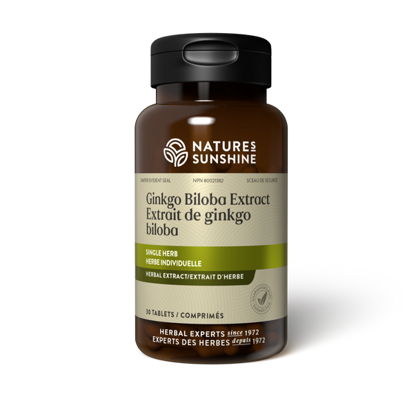 Ginkgo Biloba Extract (30 tablets)| Nature’s Sunshine